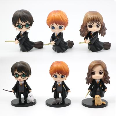 China Hot Sell 6pcs/set Magic Action Number Movie Cartoon Toys Weasley and Hermione Ron Potter Toy for sale