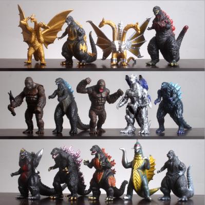 China Miniature Toy PVC Material 2 Styles Cartoon Toy New Items Godzilla King Eleking Godzilla Red Action Number Toys for sale