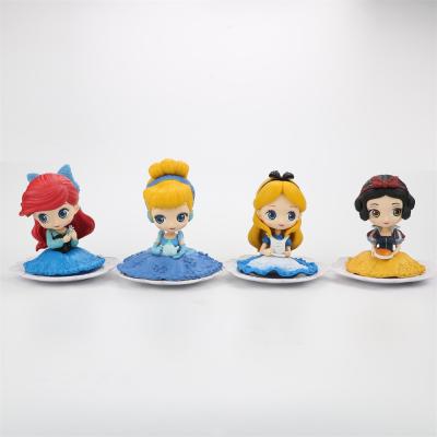 China New 4 Style Princess Q Princess Action Figures PVC Model Dolls Decor Kids Birthday Party Toy Christmas Gift 12cm for sale