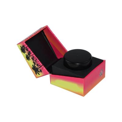 China Recyclable High End Custom Magnetic Lid Stash Wax Containers Jars Packaging Box for sale