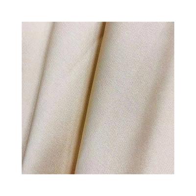 China Stretch cashmere like handfeel 100% polyester bubble satin chiffon woven fabric for dress for sale