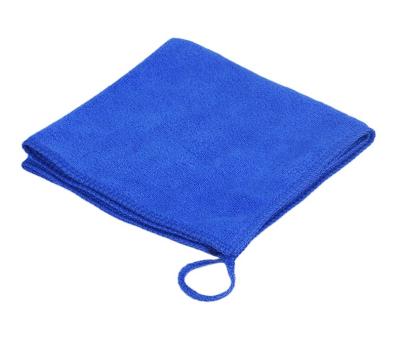 China Hot Sale Microfiber Cleaning Dish Towels Durable Absorbent Home Kitchen Cleaning Cloth Square Knitted Car Cleaning Solid Color 10pcs for sale