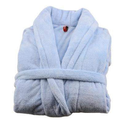 China Wholesale Super Soft Cheap Adults QUICK DRY Coral Fleece Hotel Luxury Bathrobes For Women Long Robe Sets One Size Pants Calf Length Plain Dyed for sale