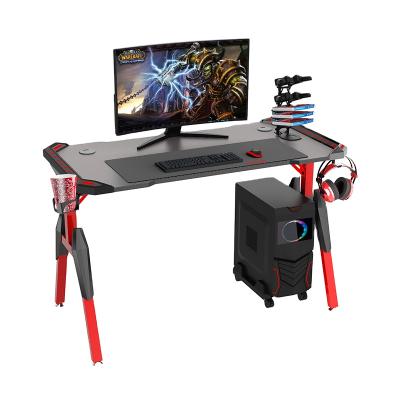 China (Size) Adjustable Tanker Tanker Esports Home Furniture Computer Gaming RGB Led Light Computer Table Beams Gaming Desk Accessories Gaming Desk Table for sale