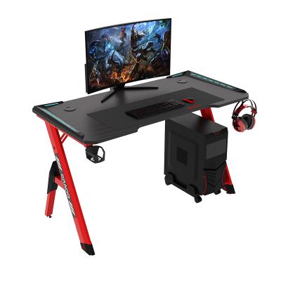 China Factory Wholesale Adjustable Computer Gaming Desk PC Gaming Computer Desk Gaming Table (Other) With Carbon Fiber for sale