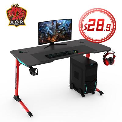 China Cheap Factory Price Gamer PC Computer Gaming Table Gaming Desks Expandable Ergonomic Gaming Desk Table for sale