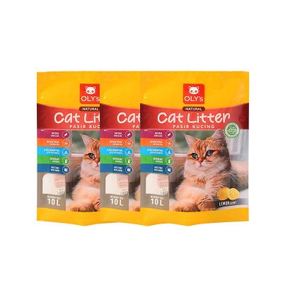 China Moisture Proof Reusable Heat Seal Cat Litter Packaging Bags For Cat Litter for sale