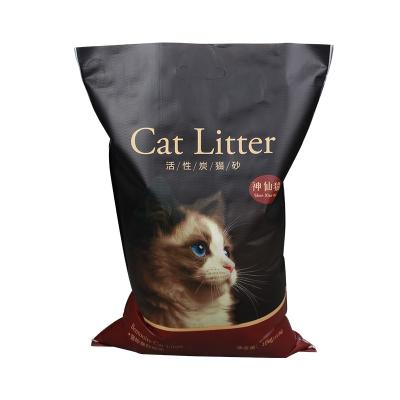 China Moisture Proof Cat Litter Sand wholesale mylar gold aluminum foil pet Empty Tofu Cat Litter bag for sale