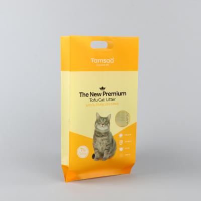 China Moisture Proof pp woven pet Empty Tofu Cat Litter Food Packaging Bag for sale