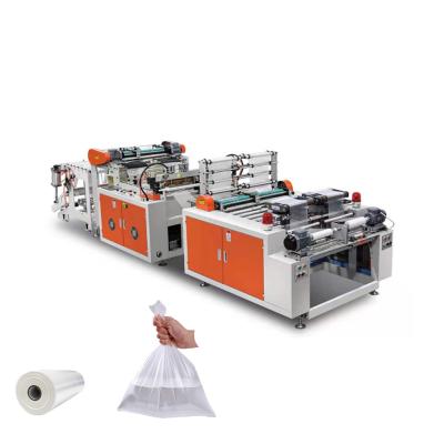 China Factory Wholesale Making Machine Make White Plastic Flat Bags Bag On Roll For Supermarket Shopping for sale