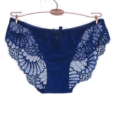 China 1856 Panties Sexy Lingerie Women Lace Ladies Underwear Antibacterial Transparent Panties for sale