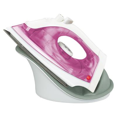 China Hotel Sale Industrial Wireless Cordless Steam Iron Quick Handheld Electric Clothes Non Sticky Hot Portable Stainless Steel Te koop