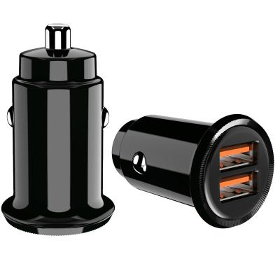 China Mobile Phone USB-A and USB-A Two Ports 18W 22.5W 27W 30W Fast Car Charger for sale