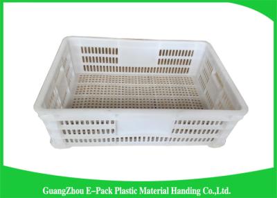 China Economic Plastic Storage Food Crates / Stackable Storage Containers for sale