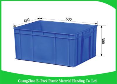 China Blue Stackable Plastic Bins Convenience Stores , Standard Size  Plastic Stacking Boxes for sale