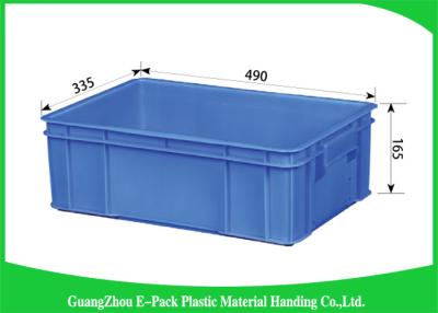 China Plastic Storage Crates For Packaging , Leakproof Large Plastic Storage Boxes for sale