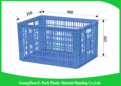 China Gesundheits-Mesh Plastic Food Crates Food-Grad-Mini-Markts-einfaches Stapeln zu verkaufen