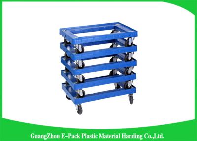 China 4 Wheels Heavy DutyPlastic Moving Dolly Big Capacity Long Service Life 612 * 412 * 145mm for sale