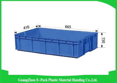 China 33L Plastic Stacking Boxes PP , Plastic Storage Crates  Rectangle Folding for sale