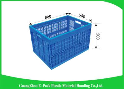 China Virgin PP Black Plastic Storage Boxes , Recyclable Collapsible Plastic Containers for sale