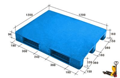 China Customized Logistics Heavy Duty Plastic Pallets 1200 * 1200 * 160mm For Food Industry for sale