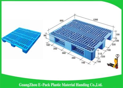 China Einzelnes Gesichts-kleine Kunststoffpaletten mit Stahl- Rohren nach innen, Feuergebühren-Mini Plastic Pallets zu verkaufen