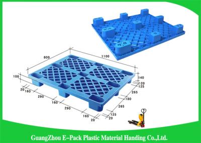 China Stackable Black Plastic Skids Pallets , Lightweight Plastic Pallets 100% Recycled Material for sale