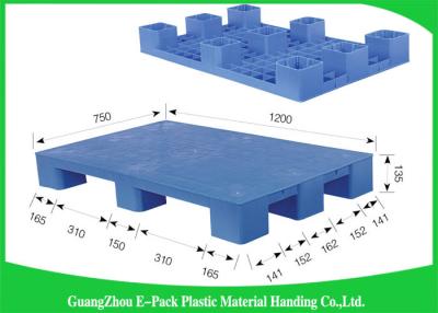 China Leichte nistbare Kunststoffpalette-einzelnes Gesicht neun Fuß 100% aufbereiteter Material- zu verkaufen