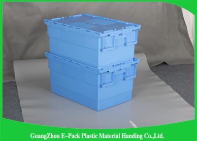 China Warehouse Plastic Storage Bins With Lids , 600 * 400 * 315mm Customized Storage Plastic Boxes for sale