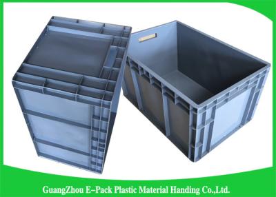 China 65 Litre Industrial  Euro Stacking Containers Heavy Duty Foldable Transport Space Saving for sale