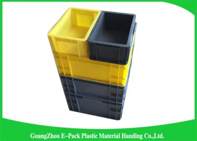 China Self Adhesive Label Holders Stackable Plastic Storage Containers , Euro Plastic Storage Boxes for sale