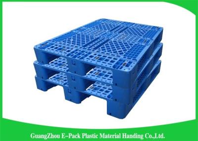 China Blue Recyclable Transport industrial Plastic Pallets 4-Way Entry Type for sale