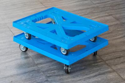 China Impact - Resistance Large Plastic Moving Trolley Loading Capacity 225kg for sale