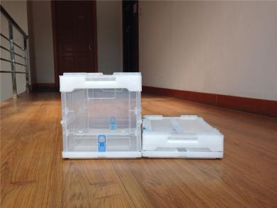 China 360*260mm Collapsible Storage Crates Plastic Polypropylene Loading Strengthening for sale