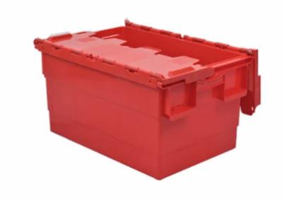 China Custom Storage Nesting Tote Boxes With Attached Lids for sale