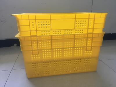 China 600*400mm Fruit And Vegetable Plastic Crates Stackable Turnover Distribution for sale