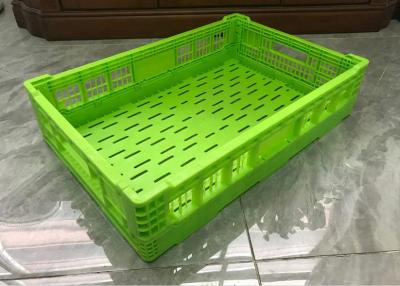 China OEM Mesh Structure Fruit And Vegetable Plastic Crates For Distribution for sale