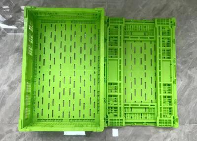 China Foldable Mesh Wall Turnover Plastic Storage Crates For Vegetable Fruits for sale