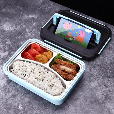 China Factory Wholesale Microwavable Food Grade Thermos Lunch Box With Handle for sale