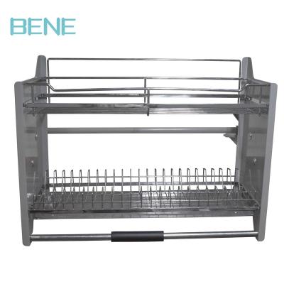 China Wholesale Easy Lift-Up Kitchen Furniture Soft Narrow Basket Kitchen Lift Basket for sale