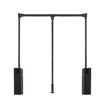 China Modern one-stop soft narrow aluminum wardrobe lift pull down wardrobe clothes hanging rack for sale