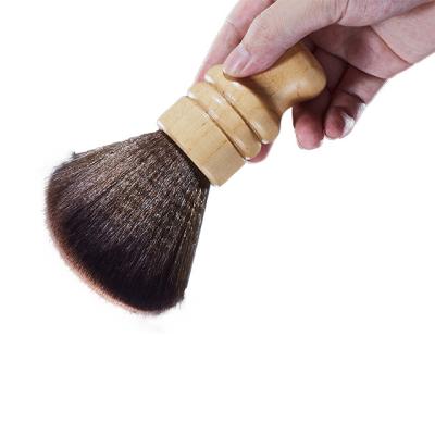 China Custom Salon Cleaning Brush Black Powder Cloth Barber Brush Neck Cloth JSJ-6021 for sale