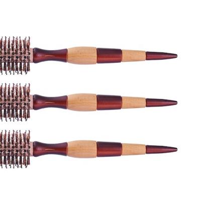 China Nondisposable Boar Bristle High Quality Nondisposable Wood Bristle Hair Comb Hair Comb New Style Round Brush for sale