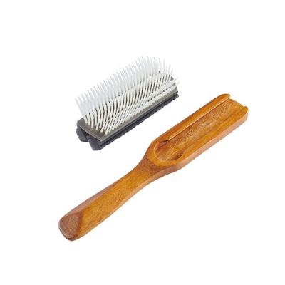 China Comfortable Anti-Static Nine Row Ribs Comb To Exhale Massage Detangling Passionate Hair Brushes Brush Combs Women Men for sale