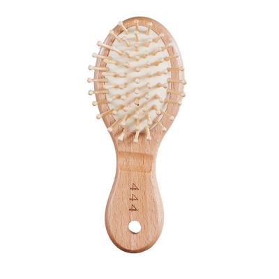 China For Home Use Wholesale Relax Long Hair Air Cushion Paint Natural Comfortable Portable Beech Wooden Travel Massage Scalp Makeup Brush For Baby for sale