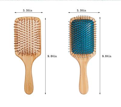 China For Home Use Makeup Self Cleaning Hair Brush BAMBOO Wood Factory Directly Wooden-hair-brush-wholesale for sale