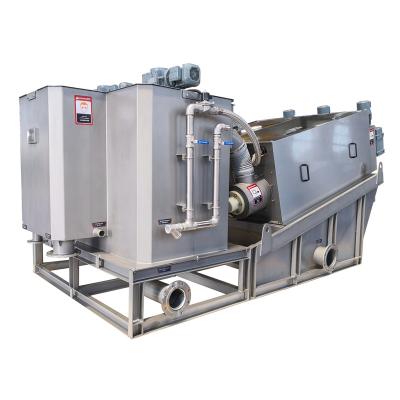 China Municipal and industrial sludge dewatering machine screw press sludge dehydrator for activated sludge treatment for sale