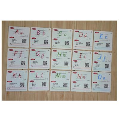 China PP /PVC /PET Size Custom Logo PP Die Cut Cards Spelling Letters for sale