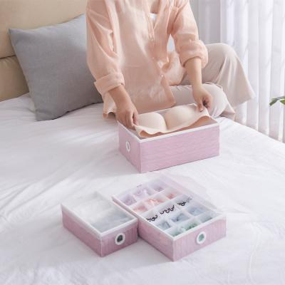 China Flexible multifunctional socks and plastic underwear storage boxes underwear storage box for sale