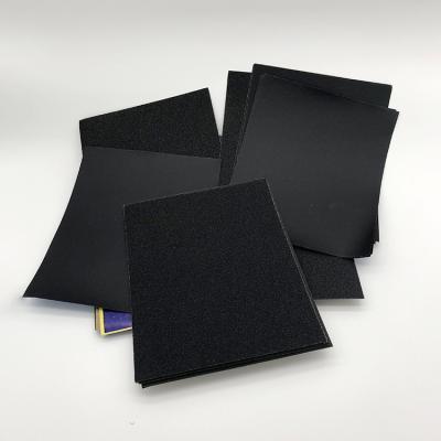 China Black Polishing Square Sandpaper 130mm Abrasive Paper for sale